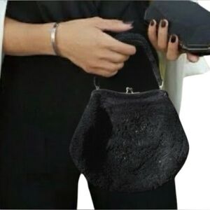 IIYAMA Elegant Black Beaded Bag Tokyo Japan